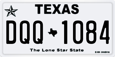 TX license plate DQQ1084