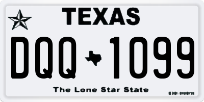 TX license plate DQQ1099