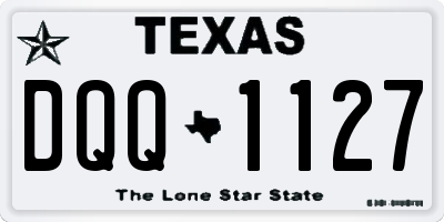 TX license plate DQQ1127