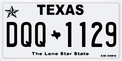 TX license plate DQQ1129