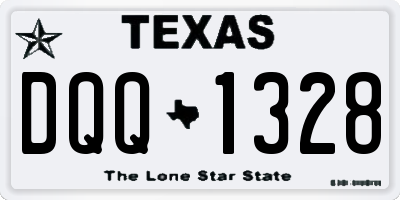 TX license plate DQQ1328