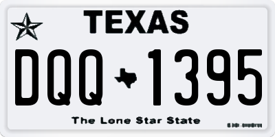 TX license plate DQQ1395