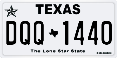 TX license plate DQQ1440
