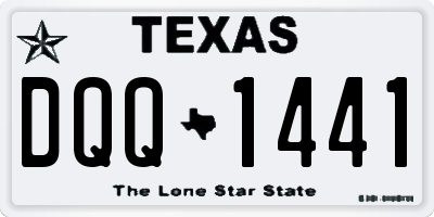 TX license plate DQQ1441