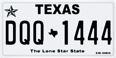 TX license plate DQQ1444