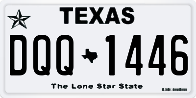 TX license plate DQQ1446