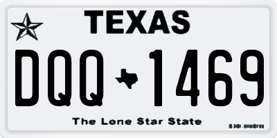 TX license plate DQQ1469