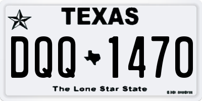 TX license plate DQQ1470