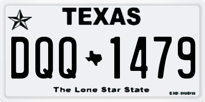 TX license plate DQQ1479
