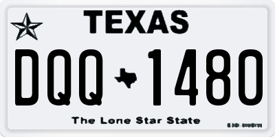 TX license plate DQQ1480