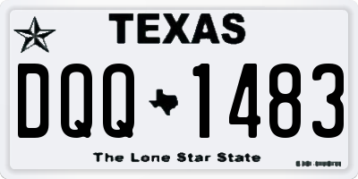 TX license plate DQQ1483