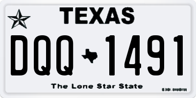 TX license plate DQQ1491
