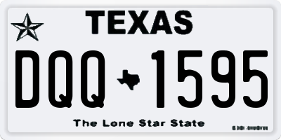 TX license plate DQQ1595
