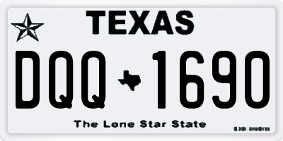 TX license plate DQQ1690