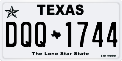 TX license plate DQQ1744
