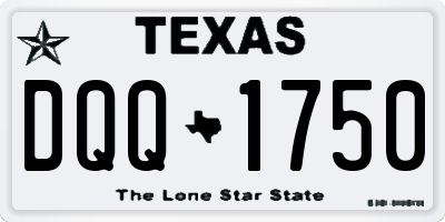 TX license plate DQQ1750
