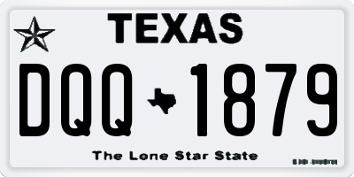 TX license plate DQQ1879