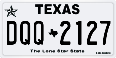 TX license plate DQQ2127