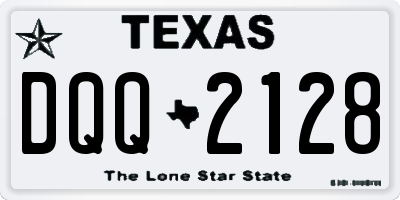 TX license plate DQQ2128