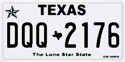TX license plate DQQ2176