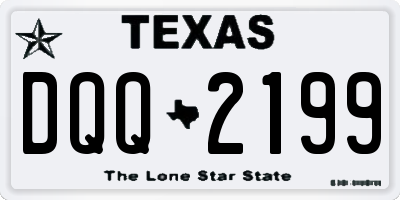 TX license plate DQQ2199