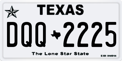 TX license plate DQQ2225