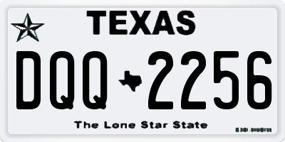 TX license plate DQQ2256
