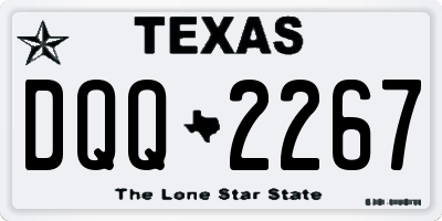 TX license plate DQQ2267