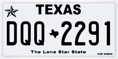 TX license plate DQQ2291
