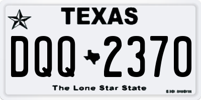 TX license plate DQQ2370