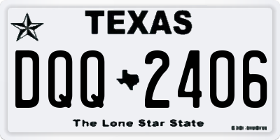 TX license plate DQQ2406
