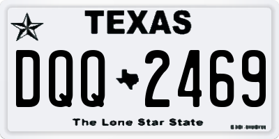 TX license plate DQQ2469