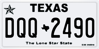 TX license plate DQQ2490
