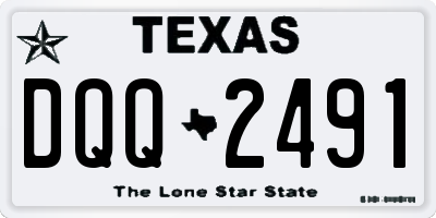 TX license plate DQQ2491