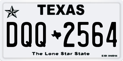 TX license plate DQQ2564