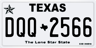 TX license plate DQQ2566