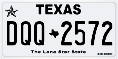TX license plate DQQ2572