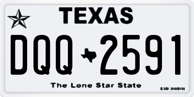 TX license plate DQQ2591