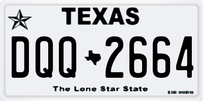 TX license plate DQQ2664