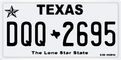 TX license plate DQQ2695