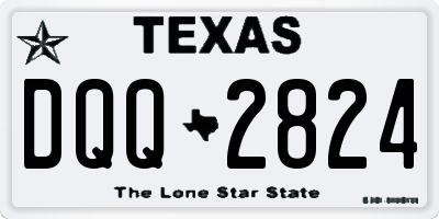 TX license plate DQQ2824