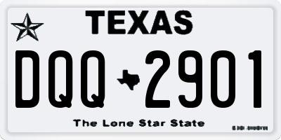TX license plate DQQ2901