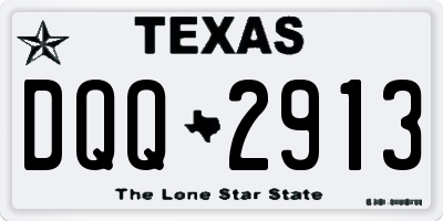 TX license plate DQQ2913