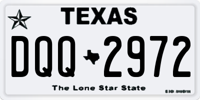 TX license plate DQQ2972