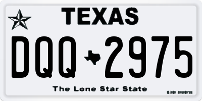 TX license plate DQQ2975