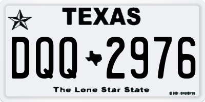 TX license plate DQQ2976