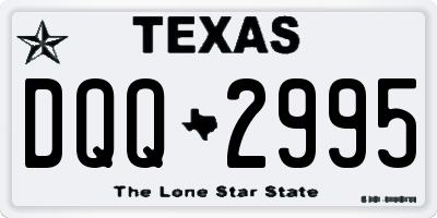 TX license plate DQQ2995