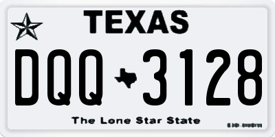 TX license plate DQQ3128