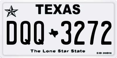 TX license plate DQQ3272