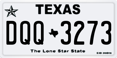 TX license plate DQQ3273